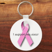 Ich unterstütze meine Schwester Schlüsselanhänger (Vorderseite)