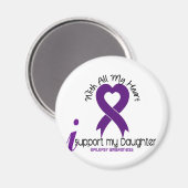 Ich unterstütze meine Tochter Epilepsie Magnet (Vorderseite/Rückseite)