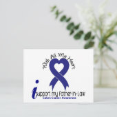 Ich unterstütze meinen Schwiegervater Postkarte (Stehend Vorderseite)