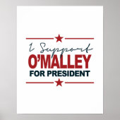 Ich unterstütze O'Malley für die Unterschrift des  Poster (Vorne)