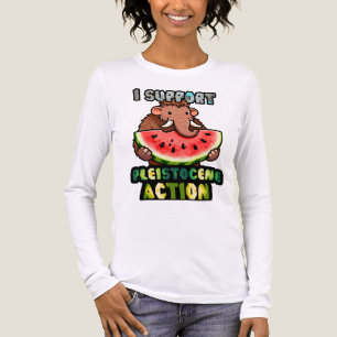Ich unterstütze Pleistozän-Aktion Tri-Blend Shirt