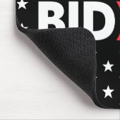 Ich unterstütze Präsident Biden Stars Pattern Blac Mousepad (Ecke)