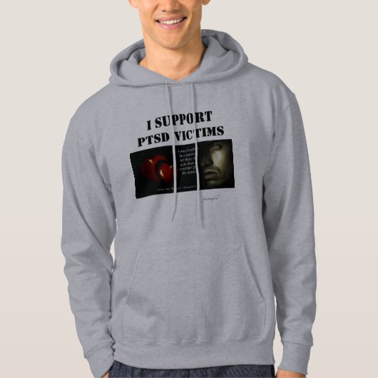 Ich unterstütze PTSD-Opfer Hoodie (Vorderseite)