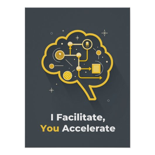 Ich unterstütze, Sie beschleunigen Poster (Vorderseite)