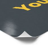 Ich unterstütze, Sie beschleunigen Poster (Ecke)