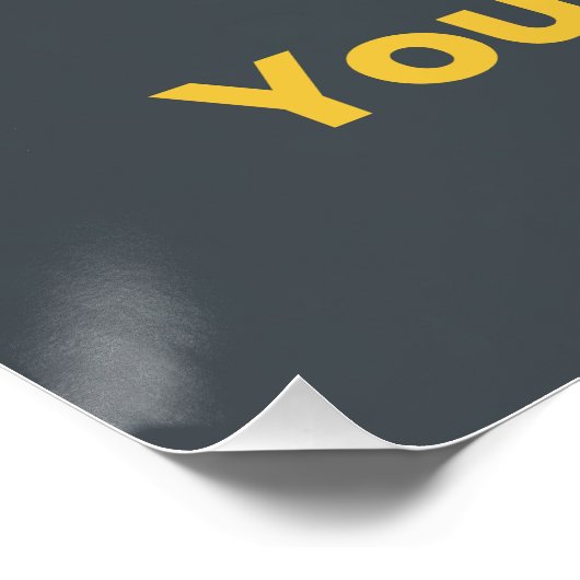 Ich unterstütze, Sie beschleunigen Poster (Ecke)