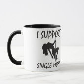 Ich unterstütze Single-Mamas Tasse (Links)