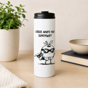 Ich unterstütze Superhelden-Klassenzimmer-Support- Thermosbecher