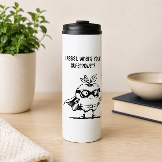 Ich unterstütze Superpower Classroom Support Held Thermosbecher