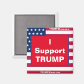 Ich unterstütze TRUMP Patriotic Magnet (Vorderseite/Rückseite)