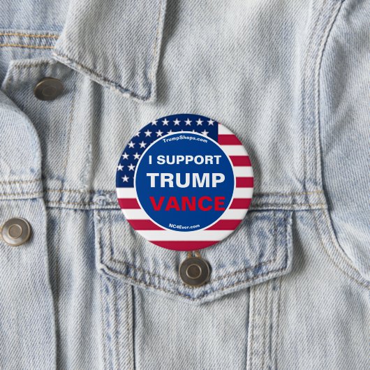 ICH UNTERSTÜTZE TRUMP VANCE BUTTON (Beispiel)
