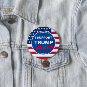ICH UNTERSTÜTZE TRUMP VANCE BUTTON
