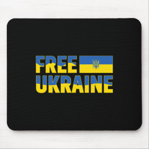 Ich unterstütze Ukraine Steh mit Ukraine Ukrainisc Mousepad