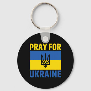 Ich unterstütze Ukraine Stehe mit Ukraine Ukrainis Schlüsselanhänger