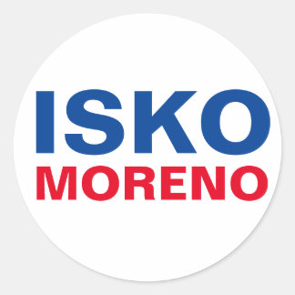 Ich unterstütze Yorme ISKO Moreno CUSTOMIZABLE Runder Aufkleber