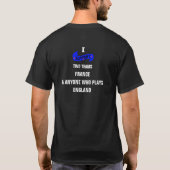 ICH UNTERSTÜTZE ZWEI TEAMS, DIE AUF MASSNAHMEN ZUG T-Shirt (Rückseite)