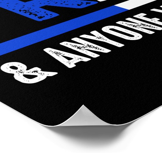 Ich unterstütze zwei Teams, Frankreich jeder spiel Poster (Ecke)