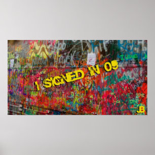 Ich unterzeichnete in 09 poster