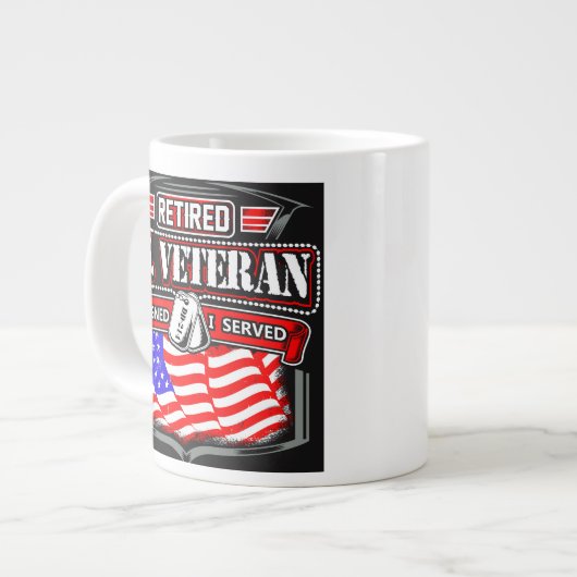 Ich unterzeichnete mich diente Kaffee-Tasse Jumbo-Tasse (Vorderseite Links)