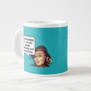 Ich urteile dich nicht... Retro-Frau Jumbo-Tasse