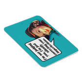 Ich urteile dir nicht... Retro-Frau Magnet (Rechte Seite)