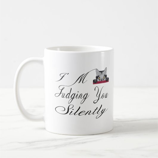 Ich urteile Sie leise Kaffeetasse (Links)