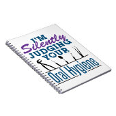 Ich urteile stillschweigend über Mundhygiene, Zahn Notizblock (Rechte Seite)