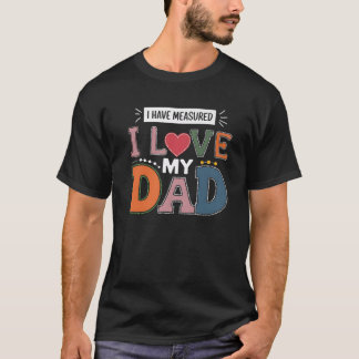 Ich Vater Vatertag Geschenk von Tochter Sohn Kinde T-Shirt