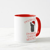 Ich verbringe Weihnachten mit meinem Katzenfick Tasse (VorderseiteRechts)