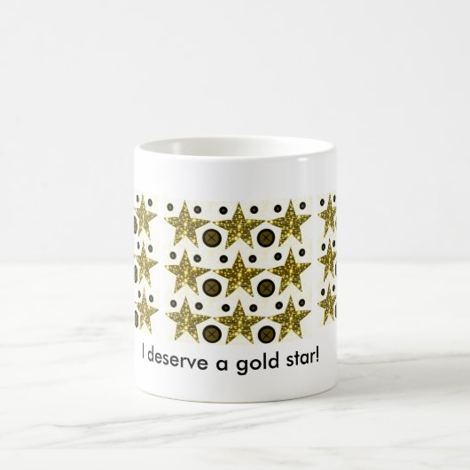 Ich verdiene einen Goldstern! Tasse (Mittel)