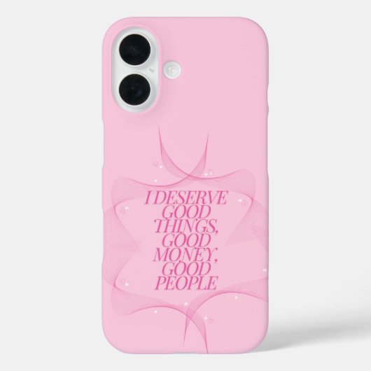 Ich verdiene gute Dinge Zitat Case-Mate iPhone Hülle (Rückseite)