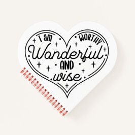 Ich verdiene wunderbar und weise notizblock