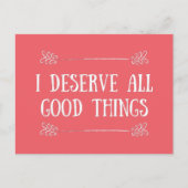 ICH VERDIENT ALLES POSTKARTE (Vorderseite)