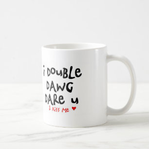 ich verdoppele Kumpelherausforderung Sie, um mich Kaffeetasse