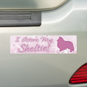 Ich verehre meinen Sheltie Autoaufkleber (Auf Auto)
