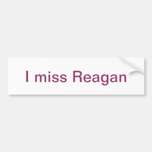 Ich verfehle Reagan Autoaufkleber (Vorne)