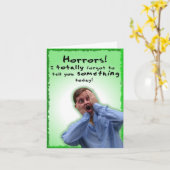 Ich vergaß total, Ihnen etwas zu sagen! Karte (Gelbe Blume)