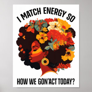 Ich vergleiche Energie so, wie wir heute schwarzes Poster