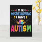 Ich verhalte mich nicht falsch, Autismus zu haben Karte (Gelbe Blume)