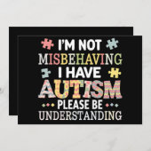 Ich verhalte mich nicht falsch, ich habe ein Bewus Einladung (Vorne/Hinten)