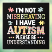 Ich verhalte mich nicht falsch, ich habe ein Bewus Fensteraufkleber (Blatt 3)