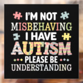 Ich verhalte mich nicht falsch, ich habe ein Bewus Fensteraufkleber (Blatt 2)