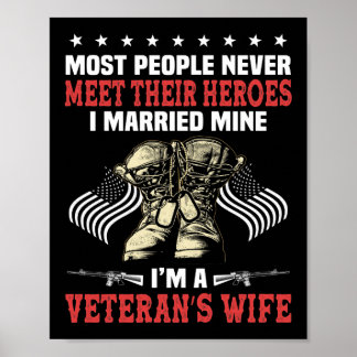 Ich Verheiratet, dass ich eine Ehefrau Veteranen b Poster