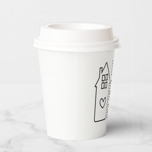 Ich verkaufe echtes Anwesen Pappbecher (Rechts)