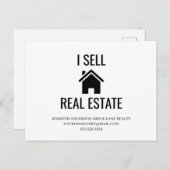 Ich verkaufe echtes Anwesen Postkarte (Vorne/Hinten)