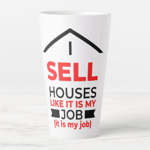 Ich verkaufe Häuser wie es ist mein Job 2 Milchtasse