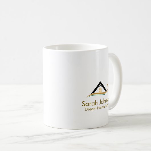 Ich verkaufe Keys an neue Anfänge | Custom Realtor Kaffeetasse (VorderseiteRechts)