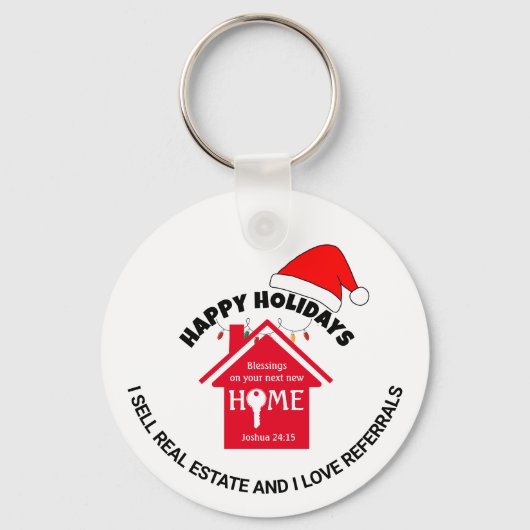 ICH VERKAUFE REAL ANWESEN Christlich Realtor Weihn Schlüsselanhänger (Vorderseite)