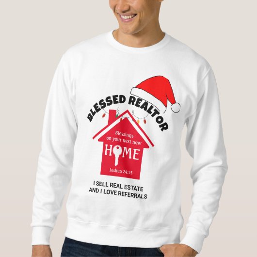 ICH VERKAUFE REAL ANWESEN Christlich Realtor Weihn Sweatshirt (Vorderseite)