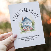Ich verkaufe Real Anwesen Promotion House Postkarte
